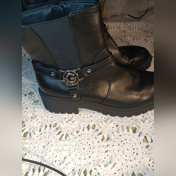 Woman Black Leather Boots - Picture 2 of 12